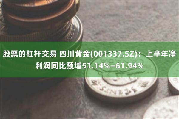 股票的杠杆交易 四川黄金(001337.SZ)：上半年净利润同比预增51.14%—61.94%