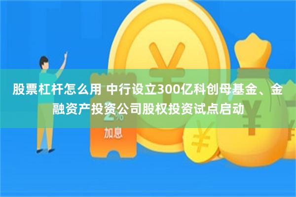 股票杠杆怎么用 中行设立300亿科创母基金、金融资产投资公司