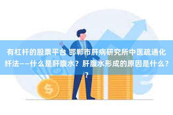 有杠杆的股票平台 邯郸市肝病研究所中医疏通化纤法——什么是肝